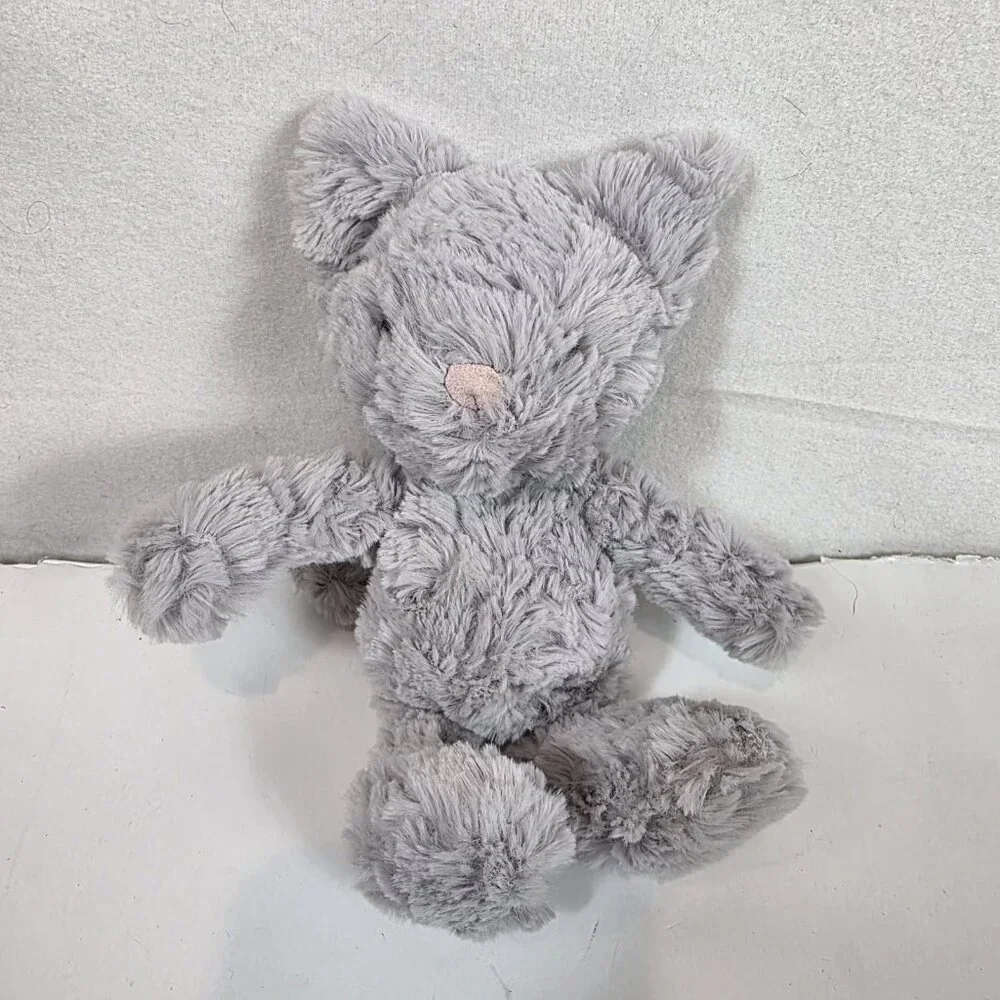 Jellycat squiggles cat kitty Gray Stuffed Animal plush - Picture 1 of 6